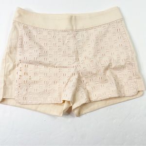 NWT J. Crew Cream Eyelet Shorts